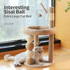 Luxury Sisal Ball ແລະ Plush Nook Cat Tree – Eco Friendly Multi Functional Pet Haven