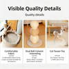 Luxury Sisal Ball ແລະ Plush Nook Cat Tree – Eco Friendly Multi Functional Pet Haven