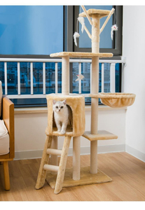 Quinque - Layer Luxuria Cat Arbor cum Toys & Multi - Functional Habitats