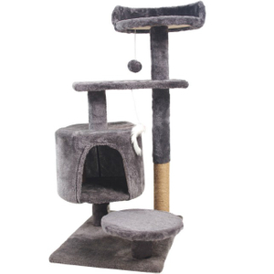 &Aacute;rbol para gatos con mirador de lujo columna